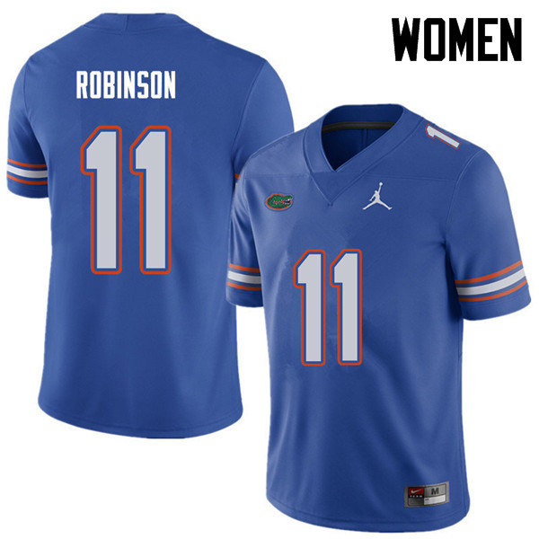 Jordan Brand Women #11 Demarcus Robinson Florida Gators College Football Jerseys Sale-Royal - Click Image to Close